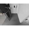 Mexen Kioto+ Duschwand mit Regal Walk-in 70 x 200 cm, transparent, Gun Metal - 800-070-121-95-00
