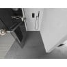 Mexen Kioto+ Duschwand mit Regal Walk-in 75 x 200 cm, transparent, Gun Metal - 800-075-121-95-00