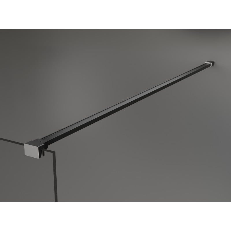Mexen Kioto+ Duschwand mit Ablage Walk-in 80 x 200 cm, transparent, Gun Metal - 800-080-121-95-00