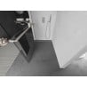 Mexen Kioto+ Duschwand mit Regal Walk-in 90 x 200 cm, transparent, gebürsteter Nickel - 800-090-121-97-00