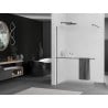Mexen Kioto+ Duschwand mit Ablage Walk-in 80 x 200 cm, Frost, Gun Metal - 800-080-121-95-30