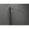 Mexen Kioto+ Duschwand mit Regal Walk-in 100 x 200 cm, Frost, Gun Metal - 800-100-121-95-30