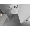 Mexen Kioto+ Duschwand mit Regal Walk-in 110 x 200 cm, Milchglas, Gun Metal - 800-110-121-95-30