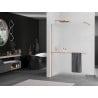 Mexen Kioto+ Duschwand mit Regal Walk-in 70 x 200 cm, Frost, gebürstetes Kupfer - 800-070-121-65-30