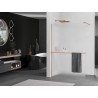 Mexen Kioto+ Duschwand mit Ablage Walk-in 80 x 200 cm, Frost, gebürstetes Kupfer - 800-080-121-65-30