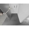 Mexen Kioto+ Duschwand mit Ablage Walk-in 110 x 200 cm, gefrostet, gebürsteter Nickel - 800-110-121-97-30