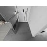 Mexen Kioto+ Duschwand mit Ablage Walk-in 80 x 200 cm, transparent/beschlagen, Gun Metal - 800-080-121-95-35