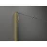 Mexen Kioto+ Duschwand mit Regal Walk-in 70 x 200 cm, schwarzes Muster, gebürstetes Gold - 800-070-121-55-78
