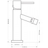 Mexen Rumba Bidetarmatur, Chrom - 73520-00