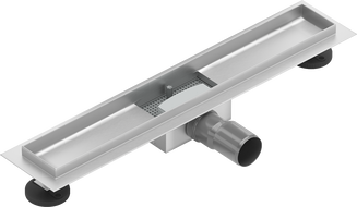 Mexen Flat Ablaufgehäuse für lineare Duschabläufe 60 cm, Chrom - 1015060