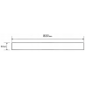 Mexen Flat M12 Abdeckung für Rinnenablauf 80 cm, Inox - 1021080