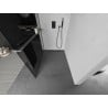 Mexen Kioto+ Duschwand mit Regal Walk-in 130 x 200 cm, grafit, gebürstet gun gray - 800-130-121-66-40