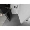 Mexen Kioto+ Duschwand mit Ablage Walk-in 100 x 200 cm, Grafit, Gun Metal - 800-100-121-95-40