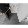 Mexen Kioto+ Duschwand mit Regal Walk-in 120 x 200 cm, Graphit, gebürstetes Kupfer - 800-120-121-65-40