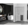 Mexen Kioto+ L Duschwand mit Ablage Walk-in 105 x 200 cm, transparent, weiß - 800-105-123-20-00