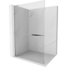 Mexen Kioto+ L Duschwand mit Regal Walk-in 70 x 200 cm, transparent, Chrom - 800-070-123-01-00