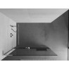 Mexen Kioto+ L Duschwand mit Regal Walk-in 100 x 200 cm, transparent, chrom - 800-100-123-01-00