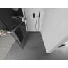 Mexen Kioto+ L Duschwand mit Ablage Walk-in 70 x 200 cm, transparent, Gun Metal - 800-070-123-95-00