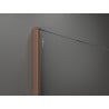 Mexen Kioto+ Duschwand mit Ablage Walk-in 110 x 200 cm, Spiegel, gebürstetes Kupfer - 800-110-121-65-50