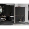 Mexen Kioto+ Duschwand mit Ablage Walk-in 130 x 200 cm, Spiegel, gebürstetes Kupfer - 800-130-121-65-50
