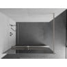 Mexen Kioto+ Duschwand mit Regal Walk-in 70 x 200 cm, Spiegel, gebürsteter Nickel - 800-070-121-97-50