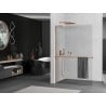 Mexen Kioto+ L Duschwand mit Regal Walk-in 95 x 200 cm, transparent, Roségold - 800-095-123-60-00