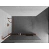 Mexen Kioto+ L Duschwand mit Regal Walk-in 65 x 200 cm, transparent, Roségold - 800-065-123-60-00