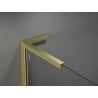 Mexen Kioto+ L Duschwand mit Ablage Walk-in 60 x 200 cm, transparent, gebürstetes Gold - 800-060-123-55-00
