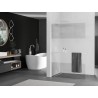 Mexen Kioto+ L Duschwand mit Ablage Walk-in 70 x 200 cm, transparent/mat, weiß - 800-070-123-20-35