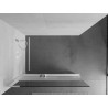Mexen Kioto+ L Duschwand mit Regal Walk-in 90 x 200 cm, transparent/Mattglas, weiß - 800-090-123-20-35