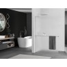 Mexen Kioto+ L Duschwand mit Regal Walk-in 90 x 200 cm, Frost, Chrom - 800-090-123-01-30