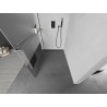 Mexen Kioto+ L Duschwand mit Ablage Walk-in 80 x 200 cm, transparent/matt, gun gray gebürstet - 800-080-123-66-35