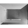Mexen Kioto+ L Duschwand mit Ablage Walk-in 80 x 200 cm, Milchglas, Weiß - 800-080-123-20-30