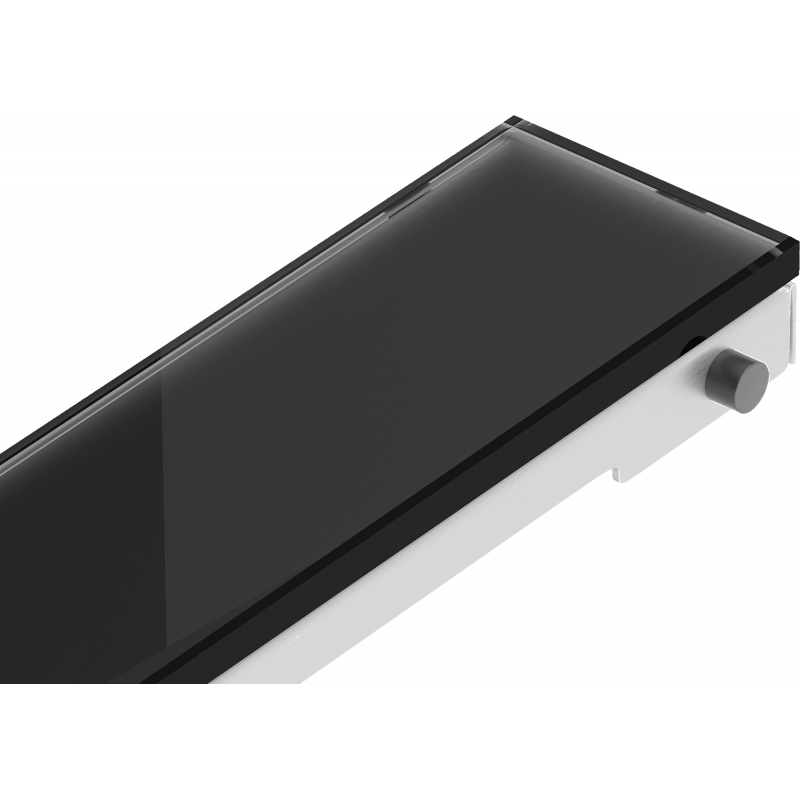 Mexen Flat MGB Abdeckung für Linienentwässerung 60 cm, schwarzes Glas - 1026060