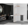 Mexen Kioto+ L Duschwand mit Regal Walk-in 100 x 200 cm, matt, gebürstetes Kupfer - 800-100-123-65-30