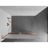 Mexen Kioto+ L Duschwand mit Ablage Walk-in 80 x 200 cm, Frost, Gebürstetes Kupfer - 800-080-123-65-30