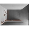 Mexen Kioto+ L Duschwand mit Ablage Walk-in 70 x 200 cm, transparent/gefrostet, Roségold - 800-070-123-60-35