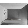 Mexen Kioto+ L Duschwand mit Regal Walk-in 90 x 200 cm, Frost, gebürsteter Nickel - 800-090-123-97-30