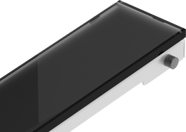 Mexen Flat MGB Abdeckung für Linienentwässerung 90 cm, schwarzes Glas - 1026090
