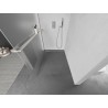 Mexen Kioto+ L Duschwand mit Ablage Walk-in 70 x 200 cm, Frost, gebürsteter Nickel - 800-070-123-97-30