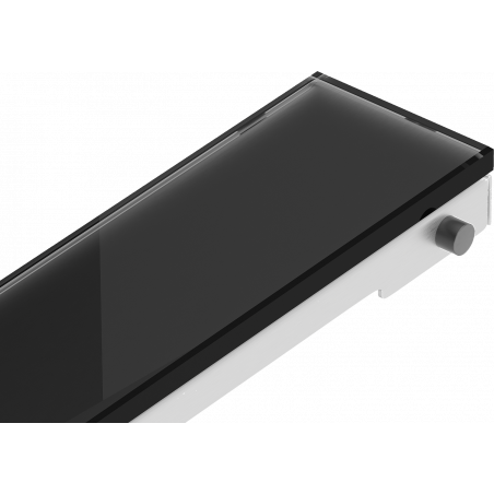 Mexen Flat MGB Abdeckung für Linienentwässerung 100 cm, schwarzes Glas - 1026100