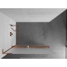 Mexen Kioto+ L Duschwand mit Regal Walk-in 80 x 200 cm, gefrostet, Roségold - 800-080-123-60-30