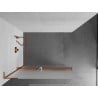 Mexen Kioto+ L Duschwand mit Ablage Walk-in 70 x 200 cm, mattiert, Roségold - 800-070-123-60-30