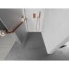 Mexen Kioto+ L Duschwand mit Ablage Walk-in 70 x 200 cm, mattiert, Roségold - 800-070-123-60-30