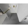 Mexen Kioto+ L Duschwand mit Regal Walk-in 100 x 200 cm, matt, gold - 800-100-123-50-30