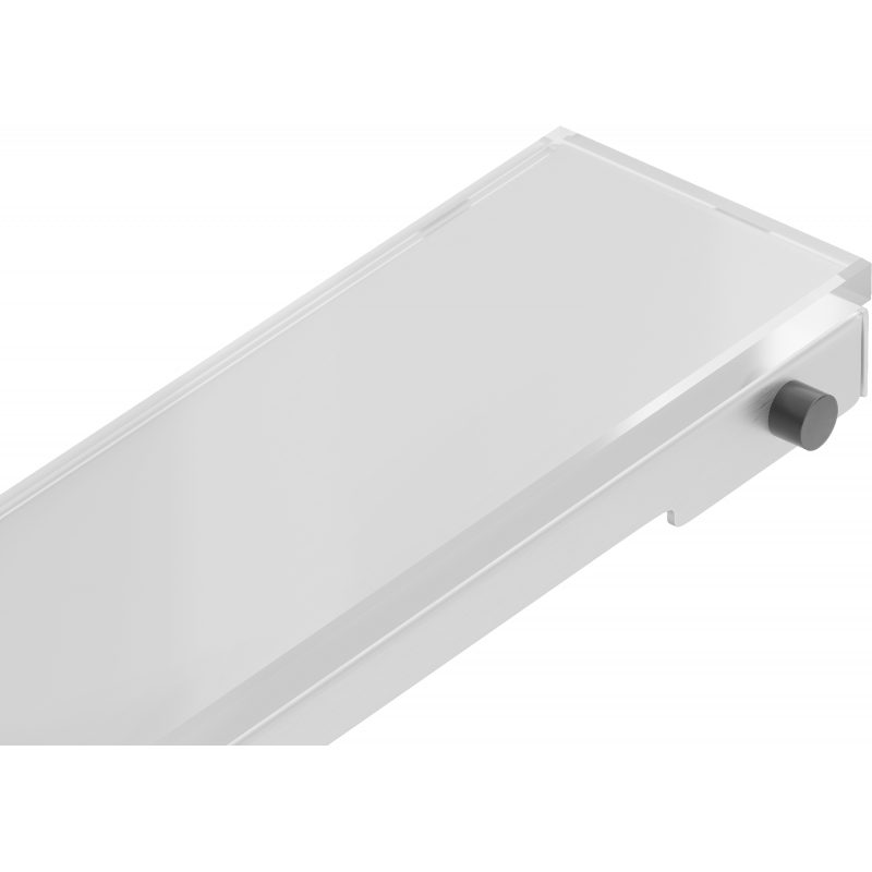 Mexen Flat MGW-Abdeckung für Linienentwässerung 60 cm, weißes Glas - 1027060