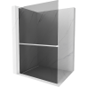 Mexen Kioto+ L Duschwand mit Regal Walk-in 80 x 200 cm, Graphit, Weiß - 800-080-123-20-40