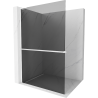 Mexen Kioto+ L Duschwand mit Regal Walk-in 90 x 200 cm, graphit, weiß - 800-090-123-20-40