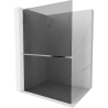 Mexen Kioto+ L Duschwand mit Regal Walk-in 80 x 200 cm, Grafit, Chrom - 800-080-123-01-40