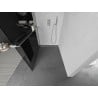 Mexen Kioto+ L Duschwand mit Regal Walk-in 110 x 200 cm, Graphit, Chrom - 800-110-123-01-40
